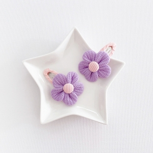 Girl Hair Clip Floral Pair (GHP9325)